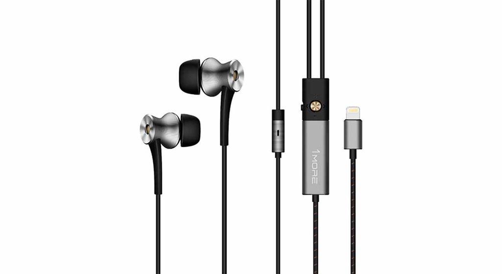 هدفون وان مور 1More DUAL DRIVER LTNG ANC In Ear E1004